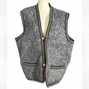 Gray Wool Vest